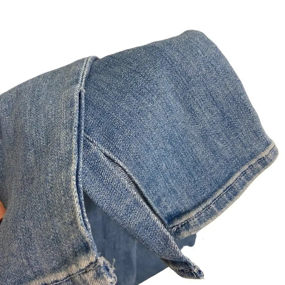 MOTHER The Swooner Ankle Slice Lemonade and Lies Blue Size 24 - Picture 7 of 8